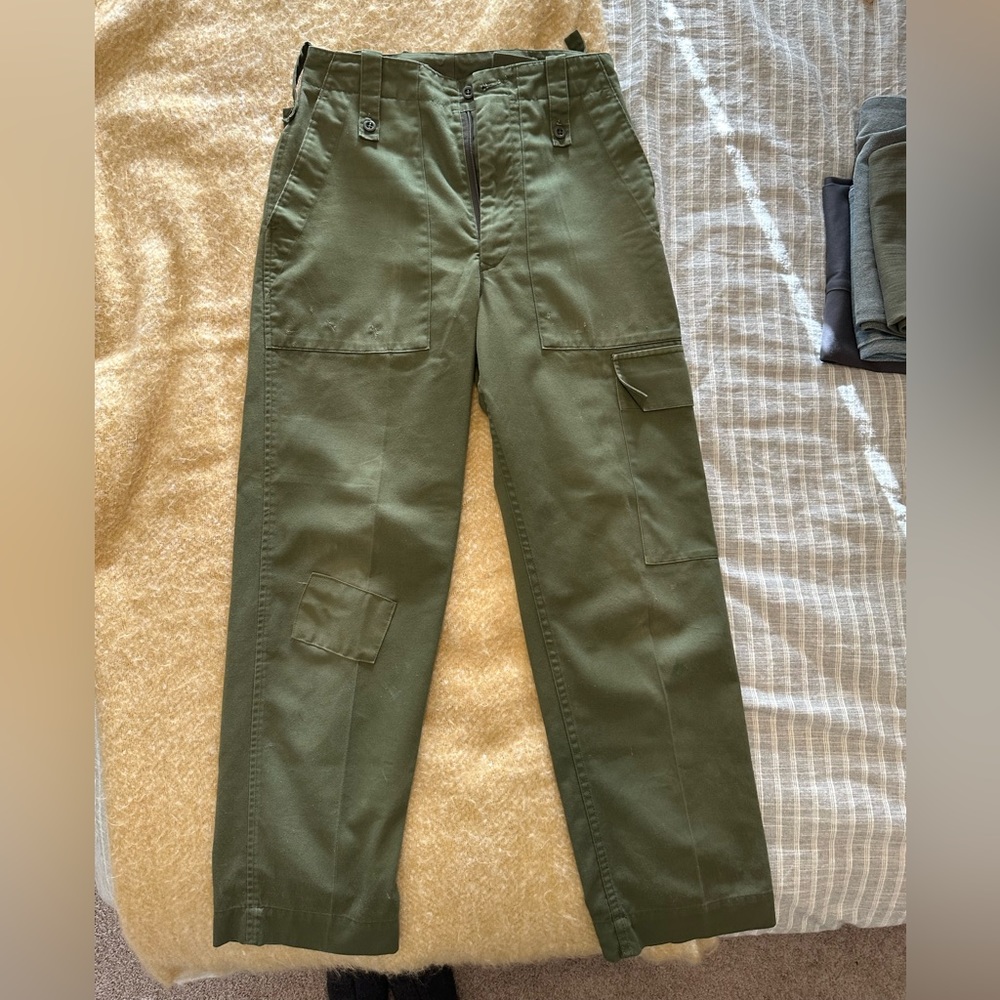 Vintage Military Green Cargo Pants